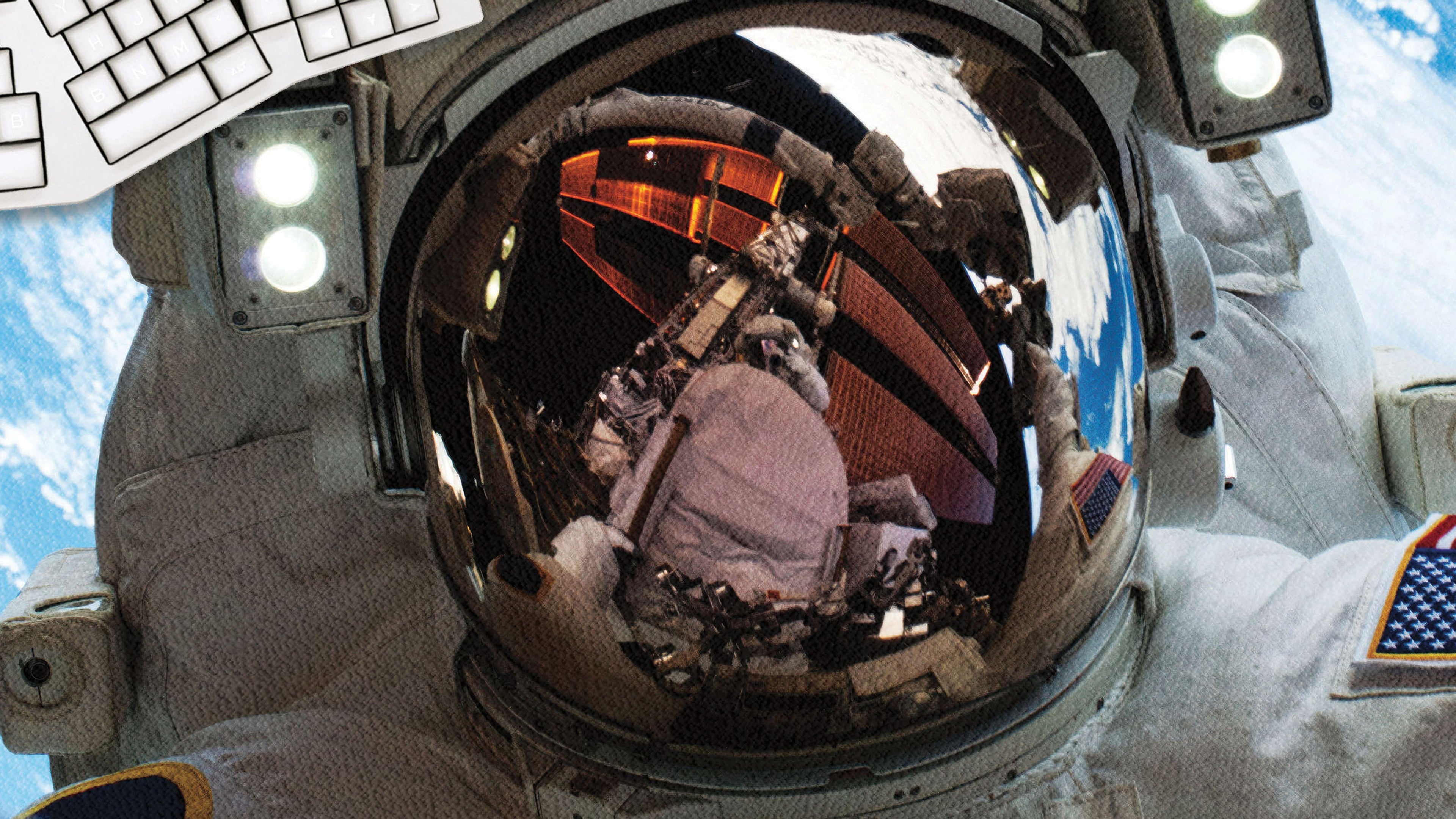 Astronaut's Space Gaze